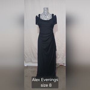 Alex Evenings Black Maxi Dress